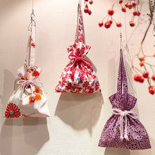 画像をギャラリービューアに読み込む, kimono結びバッグ『ピンク×花』