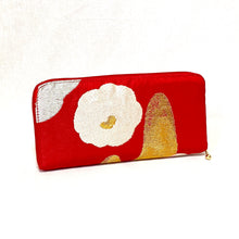 画像をギャラリービューアに読み込む, obi長財布『赤×椿』