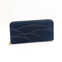 画像をギャラリービューアに読み込む, obi長財布『黒×芝草模様』