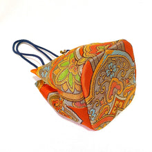 画像をギャラリービューアに読み込む, obi巾着バッグ『オレンジ×華紋』