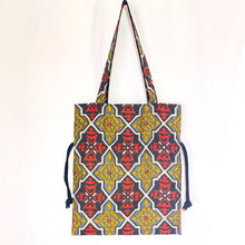 画像をギャラリービューアに読み込む, kimono結びバッグ『銘仙×幾何学』