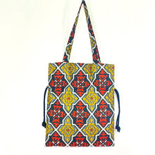 画像をギャラリービューアに読み込む, kimono結びバッグ『銘仙×幾何学』