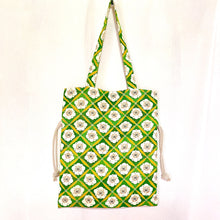 画像をギャラリービューアに読み込む, kimono結びバッグ『黄緑×梅』