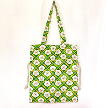 画像をギャラリービューアに読み込む, kimono結びバッグ『黄緑×梅』