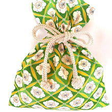 画像をギャラリービューアに読み込む, kimono結びバッグ『黄緑×梅』