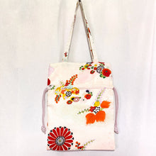 画像をギャラリービューアに読み込む, kimono結びバッグ『ピンク×花』