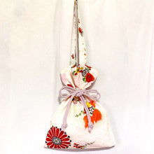 画像をギャラリービューアに読み込む, kimono結びバッグ『ピンク×花』