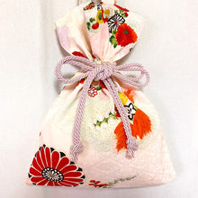 画像をギャラリービューアに読み込む, kimono結びバッグ『ピンク×花』