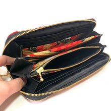 画像をギャラリービューアに読み込む, obi長財布『黒赤×菊唐草』