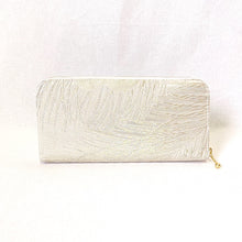 画像をギャラリービューアに読み込む, obi長財布『シルバー×孔雀羽』