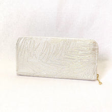 画像をギャラリービューアに読み込む, obi長財布『シルバー×孔雀羽』
