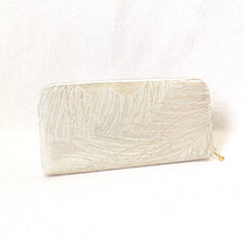 画像をギャラリービューアに読み込む, obi長財布『シルバー×孔雀羽』
