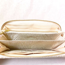 画像をギャラリービューアに読み込む, obi長財布『シルバー×孔雀羽』