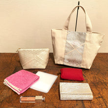 画像をギャラリービューアに読み込む, obiトートバッグ 『ピンク×斜紋』