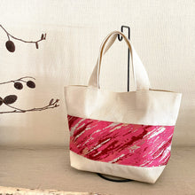 画像をギャラリービューアに読み込む, obiトートバッグ 『ピンク×斜紋』