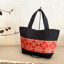 画像をギャラリービューアに読み込む, obiトートバッグ 『赤×華紋』