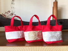 画像をギャラリービューアに読み込む, obiトートバッグ 『ピンク×菊尽くし』