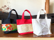 画像をギャラリービューアに読み込む, obiトートバッグ 『紫×菱形』