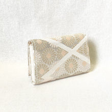 画像をギャラリービューアに読み込む, obiミニ財布『花尽くし×松皮菱』