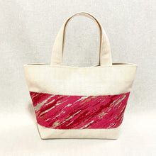 画像をギャラリービューアに読み込む, obiトートバッグ 『ピンク×斜紋』