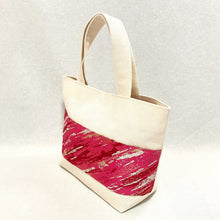 画像をギャラリービューアに読み込む, obiトートバッグ 『ピンク×斜紋』