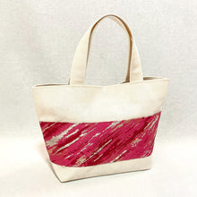 画像をギャラリービューアに読み込む, obiトートバッグ 『ピンク×斜紋』
