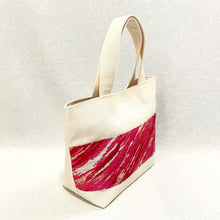 画像をギャラリービューアに読み込む, obiトートバッグ 『ピンク×斜紋』