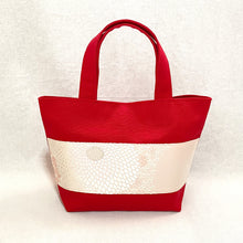 画像をギャラリービューアに読み込む, obiトートバッグ 『ピンク×菊尽くし』