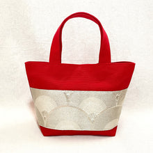 画像をギャラリービューアに読み込む, obiトートバッグ 『シルバー×青海波』