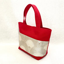 画像をギャラリービューアに読み込む, obiトートバッグ 『シルバー×青海波』