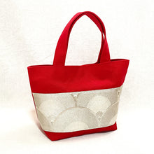 画像をギャラリービューアに読み込む, obiトートバッグ 『シルバー×青海波』