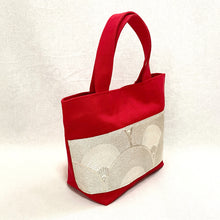 画像をギャラリービューアに読み込む, obiトートバッグ 『シルバー×青海波』