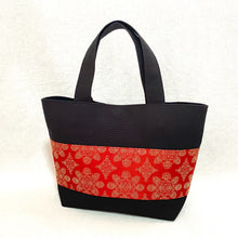 画像をギャラリービューアに読み込む, obiトートバッグ 『赤×華紋』