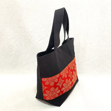 画像をギャラリービューアに読み込む, obiトートバッグ 『赤×華紋』