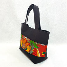 画像をギャラリービューアに読み込む, obiトートバッグ 『赤×花唐草』