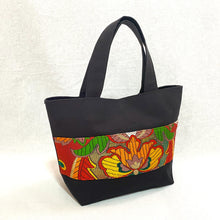 画像をギャラリービューアに読み込む, obiトートバッグ 『赤×花唐草』