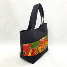 画像をギャラリービューアに読み込む, obiトートバッグ 『赤×花唐草』