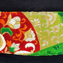 画像をギャラリービューアに読み込む, obiトートバッグ 『グリーン×変わり青海波』