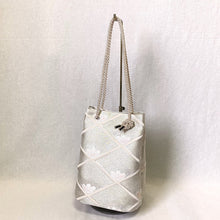 画像をギャラリービューアに読み込む, obi巾着バッグ『シルバー×若松』