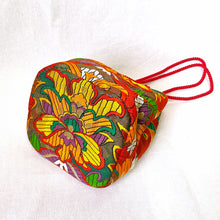 画像をギャラリービューアに読み込む, obi巾着バッグ『赤×花唐草』