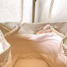 画像をギャラリービューアに読み込む, obi巾着バッグ『シルバー×花菱』