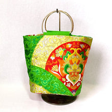 画像をギャラリービューアに読み込む, ringバッグ『グリーン×変わり青海波』
