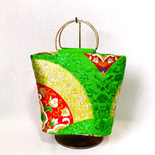 画像をギャラリービューアに読み込む, ringバッグ『グリーン×変わり青海波』