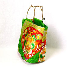画像をギャラリービューアに読み込む, ringバッグ『グリーン×変わり青海波』