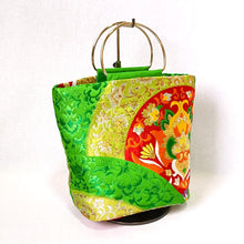 画像をギャラリービューアに読み込む, ringバッグ『グリーン×変わり青海波』