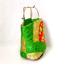 画像をギャラリービューアに読み込む, ringバッグ『グリーン×変わり青海波』
