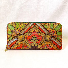 画像をギャラリービューアに読み込む, obi長財布『オレンジ×華紋』