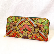 画像をギャラリービューアに読み込む, obi長財布『オレンジ×華紋』