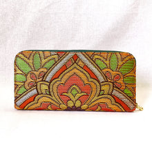 画像をギャラリービューアに読み込む, obi長財布『オレンジ×華紋』