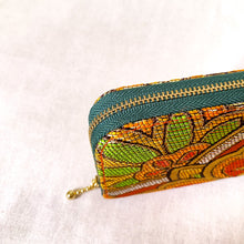 画像をギャラリービューアに読み込む, obi長財布『オレンジ×華紋』